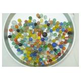 Vintage Marbles & Shooters w/marble bag. 2.05lbs