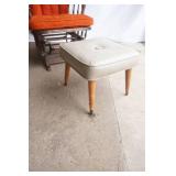 Vintage Glider Rocker & Foot Stool