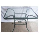 Glass Top high-top patio Table 32"x 38"x 33"H