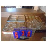 Lot of assorted glassware. As shown. CASH ON SITE ONLY. PICKUP IS TUESDAY MAY 26TH FROM 11 AM TO 4 PM ONLY. THERE IS NO OTHER OPPORTUNITY TO PICK UP YOUR TIEM THAN THIS TIME & REGARDLESS WHAT THE SCHE