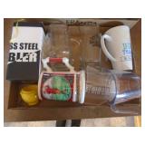 Lot of cups & stoneware. As shown. Entry bench setee. As shown. CASH ON SITE ONLY. PICKUP IS TUESDAY MAY 26TH FROM 11 AM TO 4 PM ONLY. THERE IS NO OTHER OPPORTUNITY TO PICK UP YOUR ITEM THAN THIS TIME