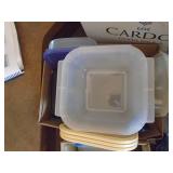Tupperware? As shown. Entry bench setee. As shown. CASH ON SITE ONLY. PICKUP IS TUESDAY MAY 26TH FROM 11 AM TO 4 PM ONLY. THERE IS NO OTHER OPPORTUNITY TO PICK UP YOUR ITEM THAN THIS TIME & REGARDLESS