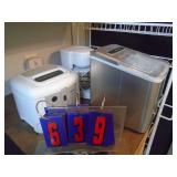 Kitchen appliances. As shown. Entry bench setee. As shown. CASH ON SITE ONLY. PICKUP IS TUESDAY MAY 26TH FROM 11 AM TO 4 PM ONLY. THERE IS NO OTHER OPPORTUNITY TO PICK UP YOUR ITEM THAN THIS TIME & RE