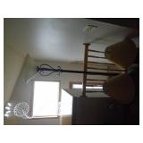 Pair of lamps. As shown. Entry bench setee. As shown. CASH ON SITE ONLY. PICKUP IS TUESDAY MAY 26TH FROM 11 AM TO 4 PM ONLY. THERE IS NO OTHER OPPORTUNITY TO PICK UP YOUR ITEM THAN THIS TIME & REGARDL