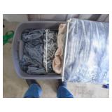 3 bins of assorted house wares. As shown. Entry bench setee. As shown. CASH ON SITE ONLY. PICKUP IS TUESDAY MAY 26TH FROM 11 AM TO 4 PM ONLY. THERE IS NO OTHER OPPORTUNITY TO PICK UP YOUR ITEM THAN TH