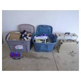 3 bins of assorted house wares. As shown. Entry bench setee. As shown. CASH ON SITE ONLY. PICKUP IS TUESDAY MAY 26TH FROM 11 AM TO 4 PM ONLY. THERE IS NO OTHER OPPORTUNITY TO PICK UP YOUR ITEM THAN TH