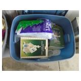 3 bins of assorted house wares. As shown. Entry bench setee. As shown. CASH ON SITE ONLY. PICKUP IS TUESDAY MAY 26TH FROM 11 AM TO 4 PM ONLY. THERE IS NO OTHER OPPORTUNITY TO PICK UP YOUR ITEM THAN TH