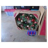 Christmas decorations. As shown. Entry bench setee. As shown. CASH ON SITE ONLY. PICKUP IS TUESDAY MAY 26TH FROM 11 AM TO 4 PM ONLY. THERE IS NO OTHER OPPORTUNITY TO PICK UP YOUR ITEM THAN THIS TIME &