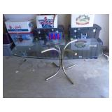 Glass top table. Approx 60 x 30?. As shown. Entry bench setee. As shown. CASH ON SITE ONLY. PICKUP IS TUESDAY MAY 26TH FROM 11 AM TO 4 PM ONLY. THERE IS NO OTHER OPPORTUNITY TO PICK UP YOUR ITEM THAN 