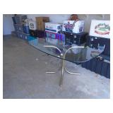 Glass top table. Approx 60 x 30?. As shown. Entry bench setee. As shown. CASH ON SITE ONLY. PICKUP IS TUESDAY MAY 26TH FROM 11 AM TO 4 PM ONLY. THERE IS NO OTHER OPPORTUNITY TO PICK UP YOUR ITEM THAN 