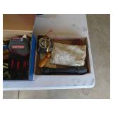 First aid kit and assorted treasures. As shown. CEntry bench setee. As shown. CASH ON SITE ONLY. PICKUP IS TUESDAY MAY 26TH FROM 11 AM TO 4 PM ONLY. THERE IS NO OTHER OPPORTUNITY TO PICK UP YOUR ITEM 