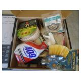 Cleaning supplies, tape & misc. As shown.Entry bench setee. As shown. CASH ON SITE ONLY. PICKUP IS TUESDAY MAY 26TH FROM 11 AM TO 4 PM ONLY. THERE IS NO OTHER OPPORTUNITY TO PICK UP YOUR ITEM THAN THI