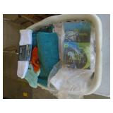 Laundry baskets & boxes of assorted. As shown. Entry bench setee. As shown. CASH ON SITE ONLY. PICKUP IS TUESDAY MAY 26TH FROM 11 AM TO 4 PM ONLY. THERE IS NO OTHER OPPORTUNITY TO PICK UP YOUR ITEM TH