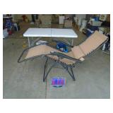 Anti gravity chair. As shown. CASH ON SITE ONLY. PICKUP IS TUESDAY MAY 26TH FROM 11 AM TO 4 PM ONLY. THERE IS NO OTHER OPPORTUNITY TO PICK UP YOUR TIEM THAN THIS TIME & REGARDLESS WHAT THE SCHEDULE ST