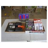 LED floodlight & alarm system. As shown. CASH ON SITE ONLY. PICKUP IS TUESDAY MAY 26TH FROM 11 AM TO 4 PM ONLY. THERE IS NO OTHER OPPORTUNITY TO PICK UP YOUR TIEM THAN THIS TIME & REGARDLESS WHAT THE 