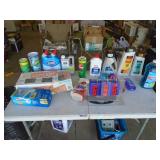 Large group of household chemicals. As shown. CASH ON SITE ONLY. PICKUP IS TUESDAY MAY 26TH FROM 11 AM TO 4 PM ONLY. THERE IS NO OTHER OPPORTUNITY TO PICK UP YOUR TIEM THAN THIS TIME & REGARDLESS WHAT