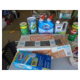 Large group of household chemicals. As shown. CASH ON SITE ONLY. PICKUP IS TUESDAY MAY 26TH FROM 11 AM TO 4 PM ONLY. THERE IS NO OTHER OPPORTUNITY TO PICK UP YOUR TIEM THAN THIS TIME & REGARDLESS WHAT