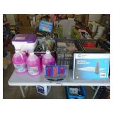 RV antifreze, cat litter & bin of cds. As shown. CASH ON SITE ONLY. PICKUP IS TUESDAY MAY 26TH FROM 11 AM TO 4 PM ONLY. THERE IS NO OTHER OPPORTUNITY TO PICK UP YOUR TIEM THAN THIS TIME & REGARDLESS W