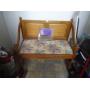 Entry bench setee. As shown. CASH ON SITE ONLY. PICKUP IS TUESDAY MAY 26TH FROM 11 AM TO 4 PM ONLY. THERE IS NO OTHER OPPORTUNITY TO PICK UP YOUR ITEM THAN THIS TIME & REGARDLESS WHAT THE SCHEDULE STA