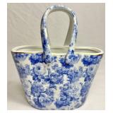 Yellow & Blue Floral Porcelain Décor plus Russian Nesting Dolls