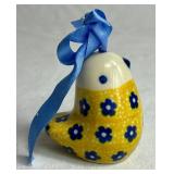 Yellow & Blue Floral Porcelain Décor plus Russian Nesting Dolls