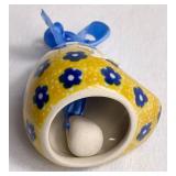 Yellow & Blue Floral Porcelain Décor plus Russian Nesting Dolls