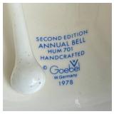 Vintage Hand Bell Collection from Hummel, Delft, Currier & Ives, Lysander and Martorp