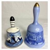 Vintage Hand Bell Collection from Hummel, Delft, Currier & Ives, Lysander and Martorp