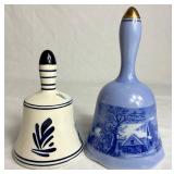 Vintage Hand Bell Collection from Hummel, Delft, Currier & Ives, Lysander and Martorp