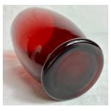 Anchor Hocking Royal Ruby Footed Tumblers and Tea Cups - 5pcs