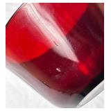 Anchor Hocking Royal Ruby Footed Tumblers and Tea Cups - 5pcs