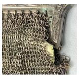 Antique German Silver Chainmail Mesh Small Purse