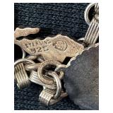 Vintage Charm Bracelet with Souvenir and Personalized Sterling Silver Charms