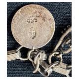 Vintage Charm Bracelet with Souvenir and Personalized Sterling Silver Charms