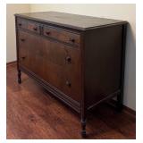 Vintage American Walnut Atlas Furniture Co. 4 Drawer Dresser