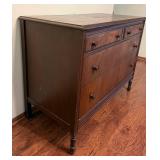 Vintage American Walnut Atlas Furniture Co. 4 Drawer Dresser