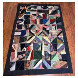 Vintage Scrapwork Quilt with Quilt Rack