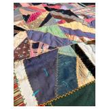 Vintage Scrapwork Quilt with Quilt Rack