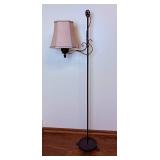 Footed Metal Swing Arm Floor Lamp