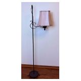 Footed Metal Swing Arm Floor Lamp
