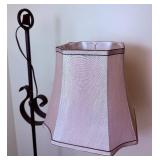 Footed Metal Swing Arm Floor Lamp
