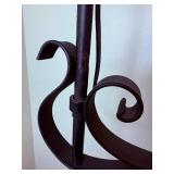 Footed Metal Swing Arm Floor Lamp