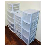 10 Sterilite Plastic Drawers Organizers