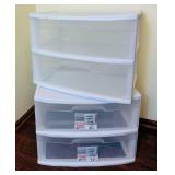 10 Sterilite Plastic Drawers Organizers