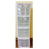 10 Sterilite Plastic Drawers Organizers