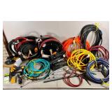 Large Collection of Pneumatic Tools and Hose