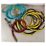 Large Collection of Pneumatic Tools and Hose