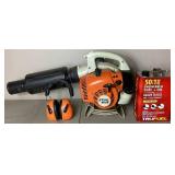 Stihl BG66 Blower - Gas Powered with Stihl Ear Protection and 50:1 Engineered Fuel/Oil Mix