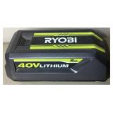 Cordless Ryobi Vac Attack Leaf Mulcher Model RY40405 5Amp with 40V Lithium Ion Battery