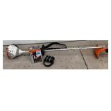 Stihl FS 56RC Gas Powered Weed Trimmer with 50:1 Engineered Fuel/Oil Mix and Cabelas Ear Protection